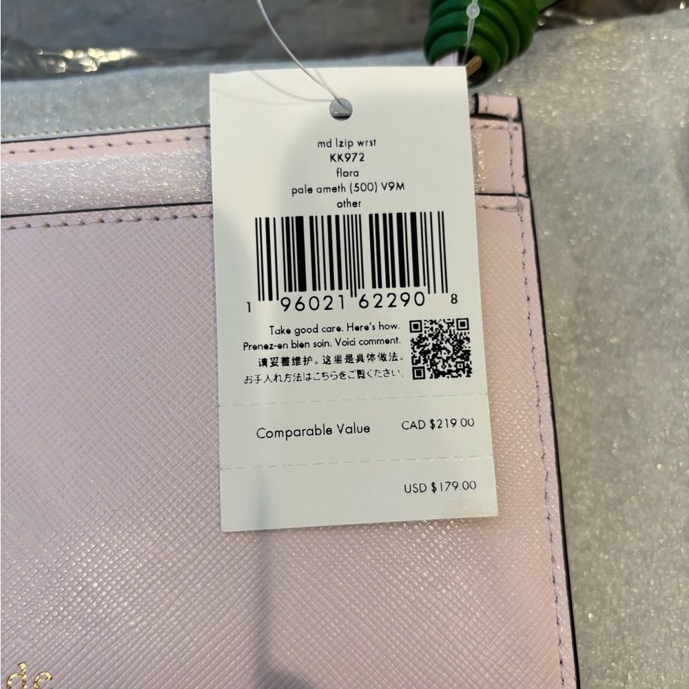 Kate Spade Floral L-zip Wristlet - Picture 4 of 5